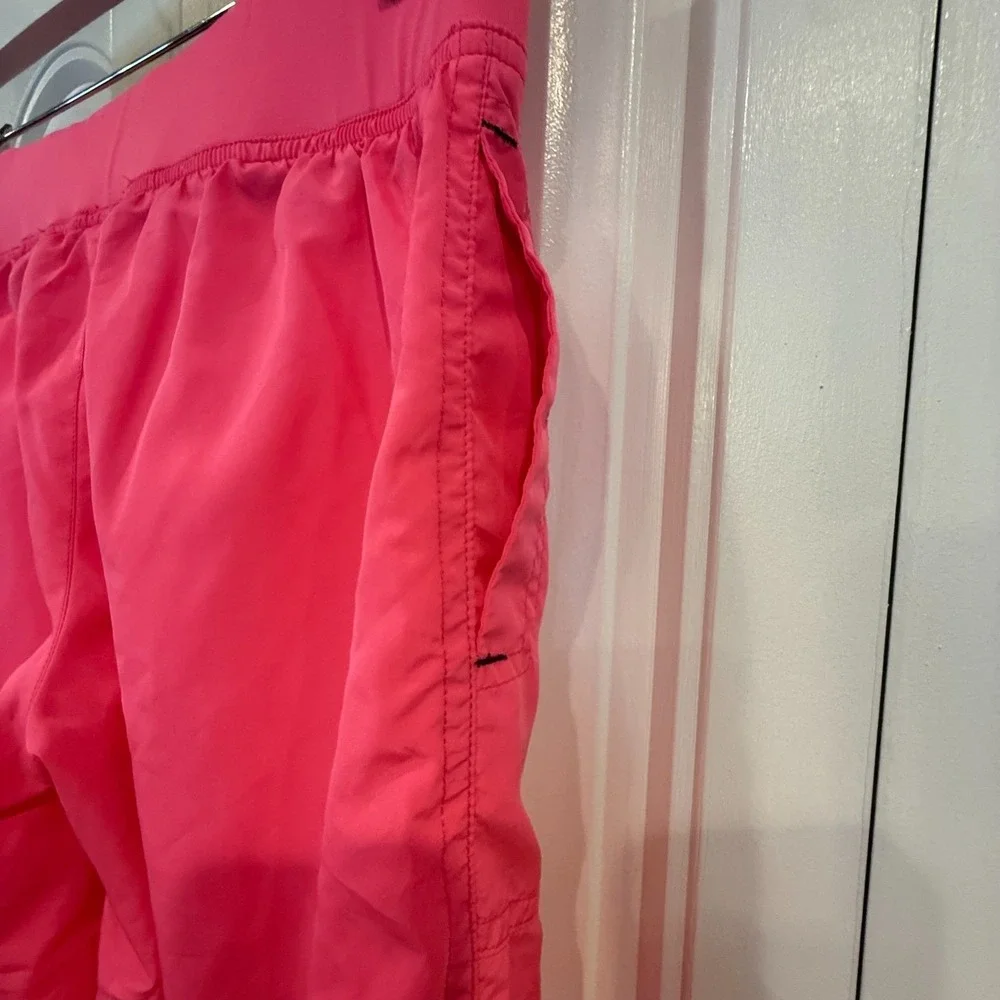 Justice Girls Pink Capri Pants Size 12 Athletic Active Jogger Yoga Athleisure